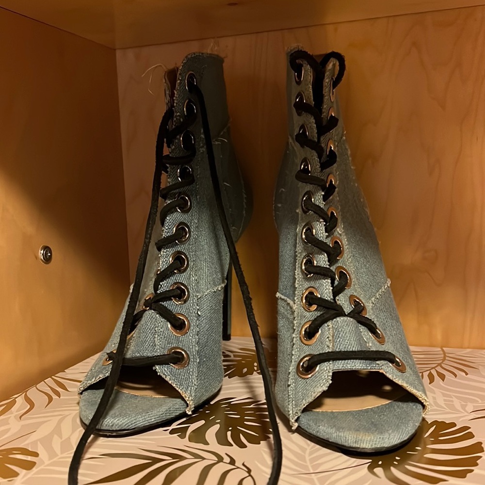 Barbara bui denim heels